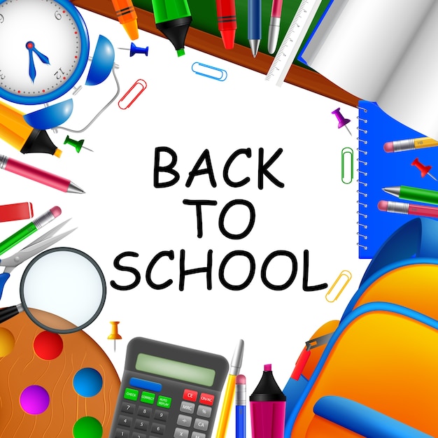 Vector back to school