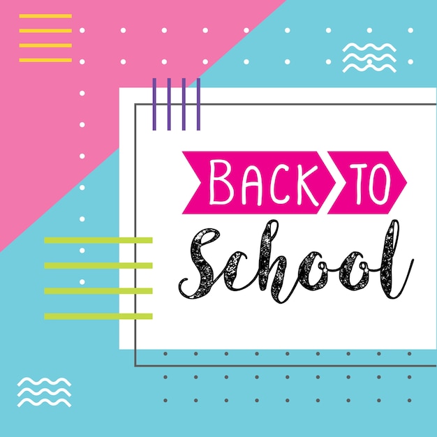 Vector back to school