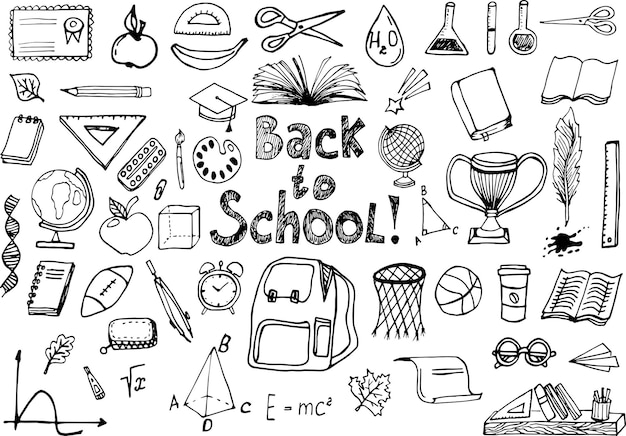 Vector back to school