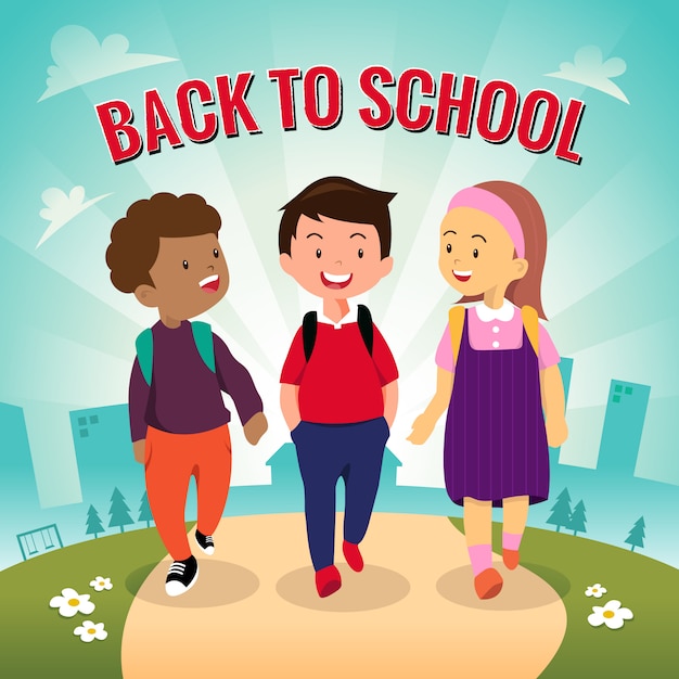 Vector back to school