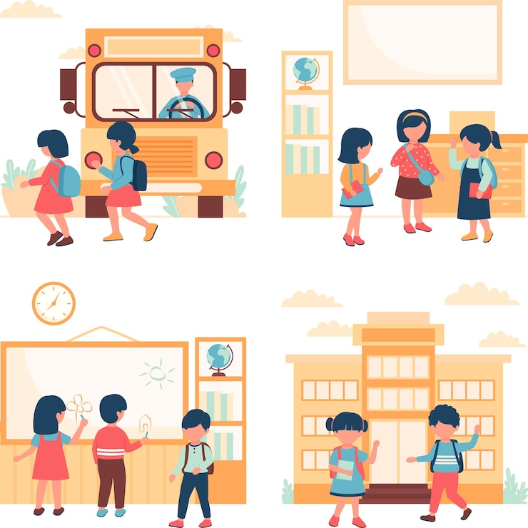 Vector back to school