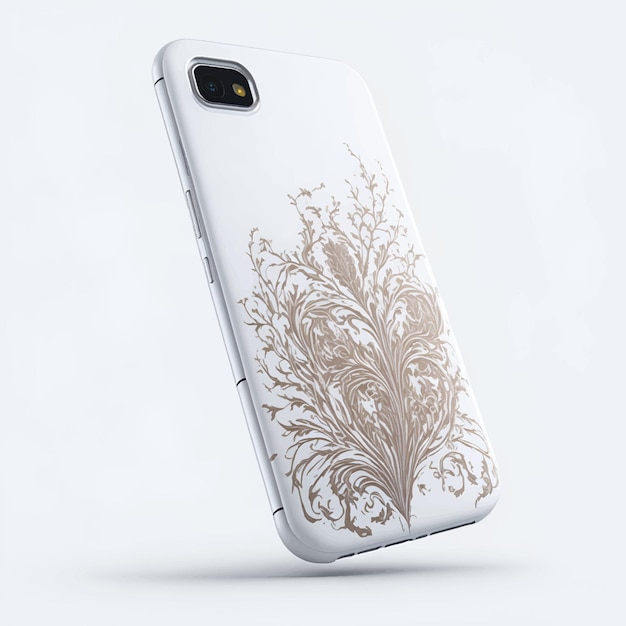 Vector back of smartphone design cover vector illustration