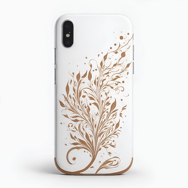 Vector back of smartphone design cover vector illustration