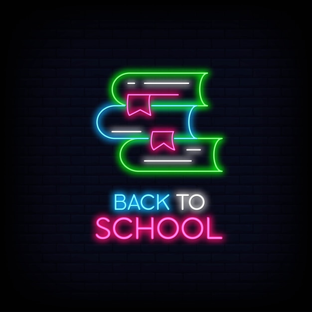 Back to School neonreclame