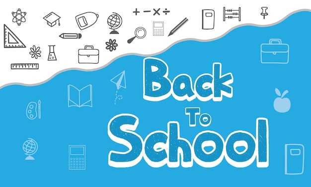 벡터 back to school 포스터 배너 및 템플릿 디자인 back to school 소셜 미디어 플릿 디자인