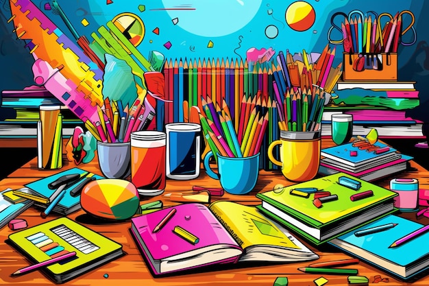 Vector back_to_school_supplies