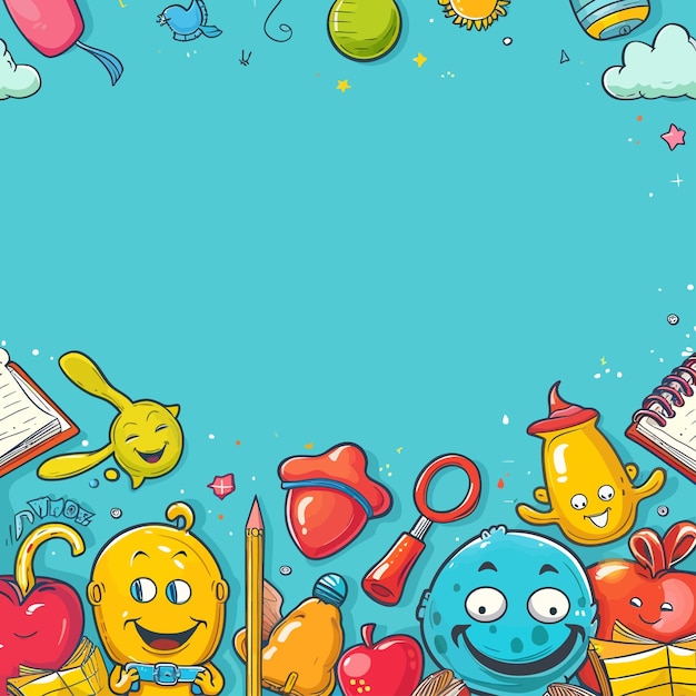 Vector back_to_school_vector_banner_design_with_colorfull