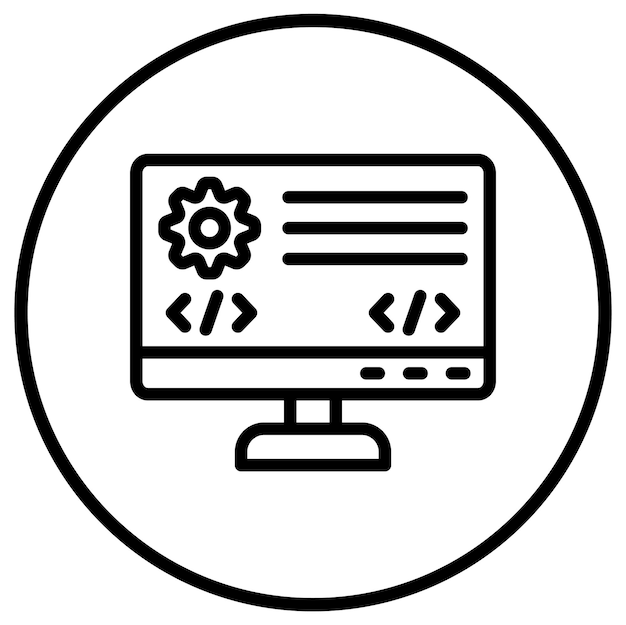 Backend Vector Icon Design Illustratie