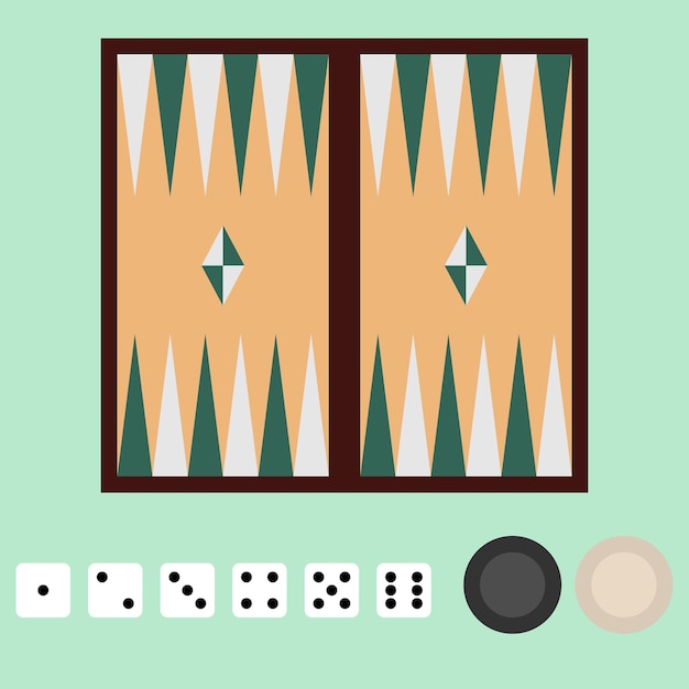 Vector backgammon-spelset