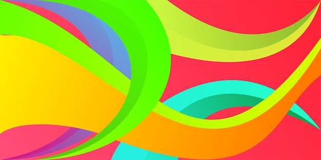 Vector backgraund abstract colorful red blue green yellow