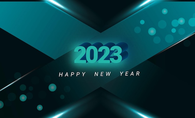 Background 2023 new year vector illustration design