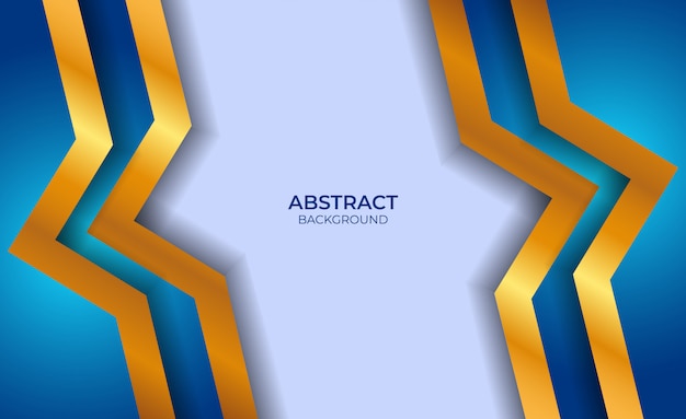 Background abstract blue and gold design