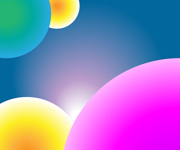 background abstract colorful ellipse art design