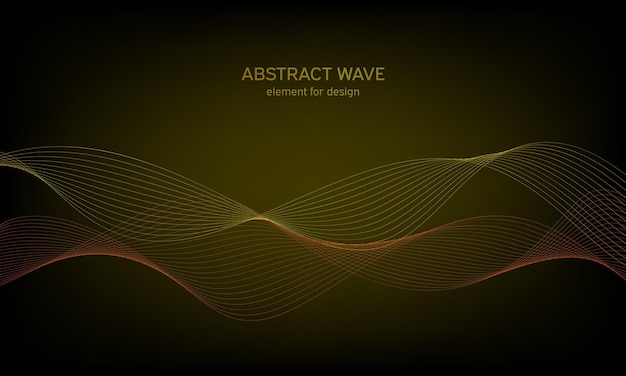 Background abstract colorful wave element 