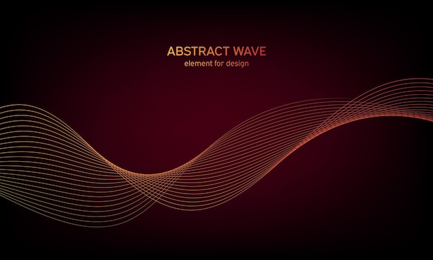 Background abstract colorful wave element 