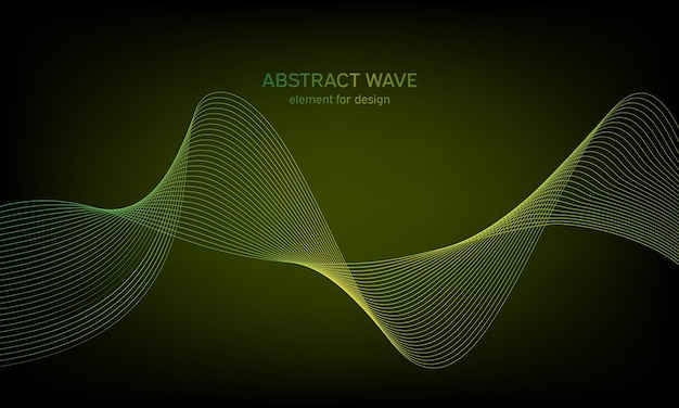 背景抽象的なカラフルな波要素