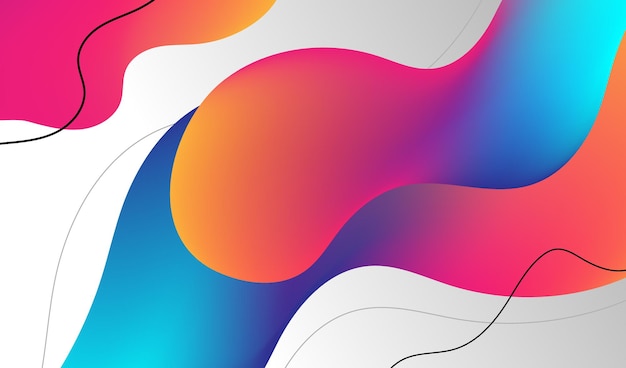 Vector background abstract colorful wave