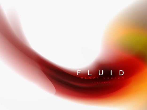 Vector background abstract fluid colors design