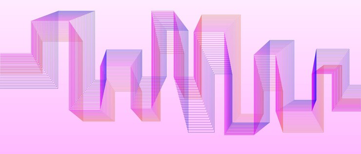Vector background abstract geometric line