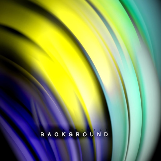Background abstract liquid color wave