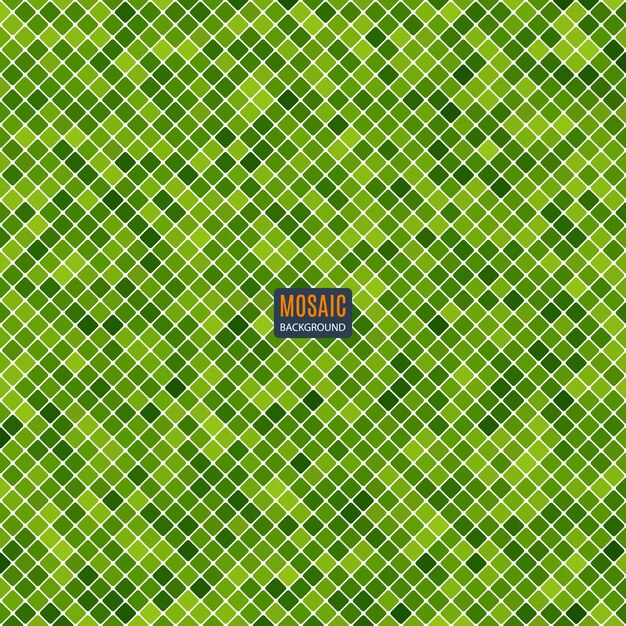 Background abstract mosaic of the grid pixel pattern and squares green color. stock illustration