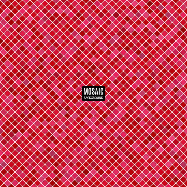 Background abstract mosaic of squares red color for your purposes in design