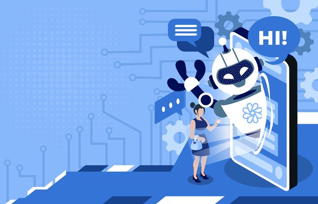 background of ai chat for public services
