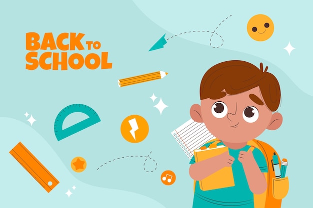 Vector background for back to school season celebration