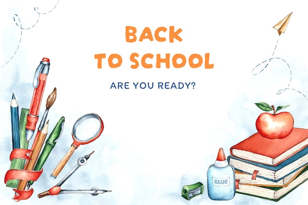 Vector background for back to school season