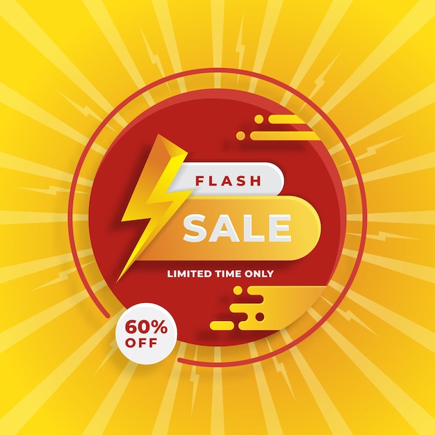 Background banner promotion flash sale gradient vector