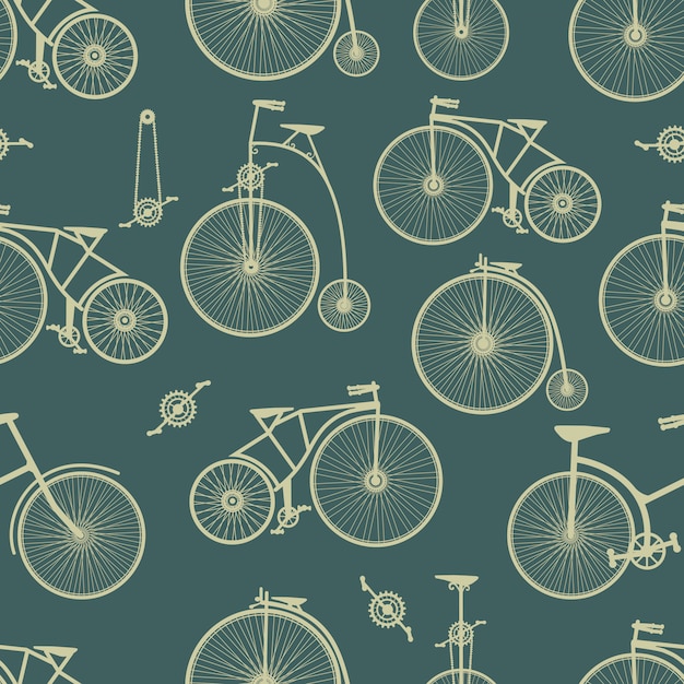 Vector background bicycle seamless