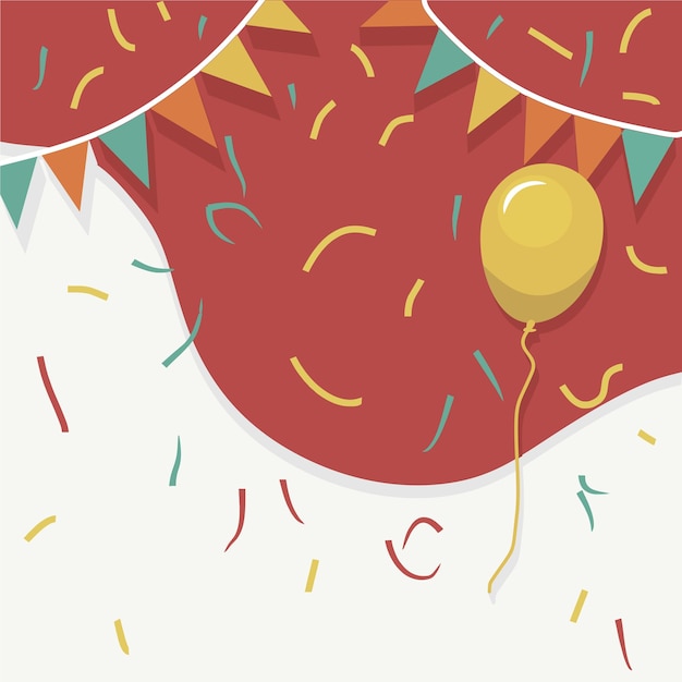 Vector background of birthday celebrations