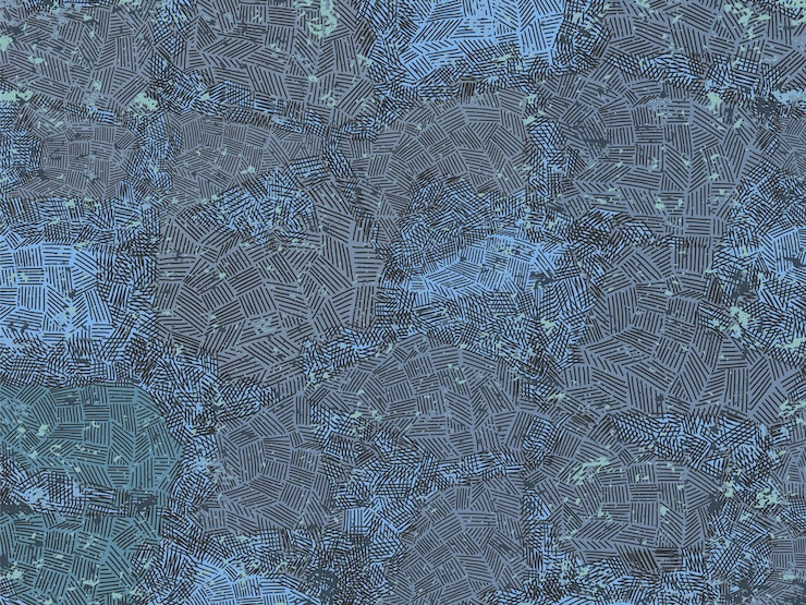 Vector background blue abstract lines sketch doodle abstract doodle strokes wallpaper
