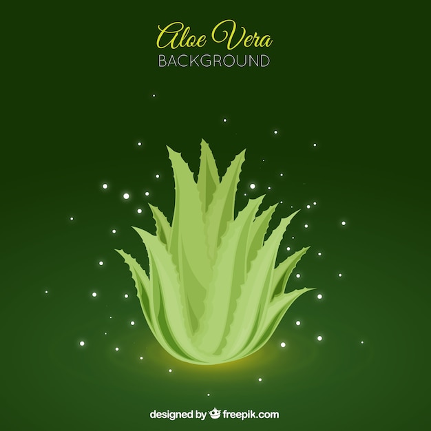 Background of bright aloe vera