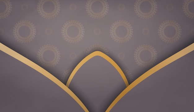 Background in brown color with greek gold pattern for design under the text