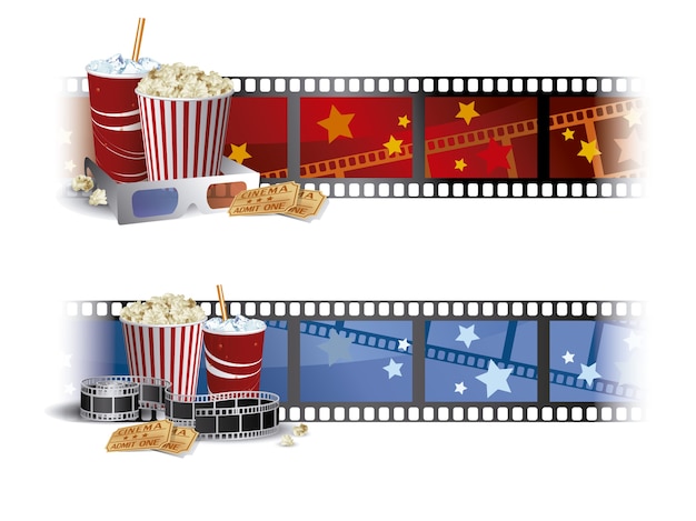 Vector background cinema design