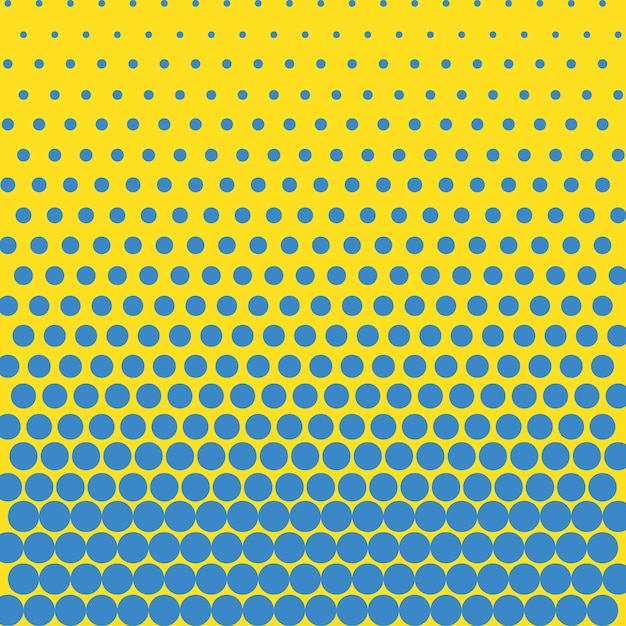 Background in the colors of the ukrainian flag abstract dotted background