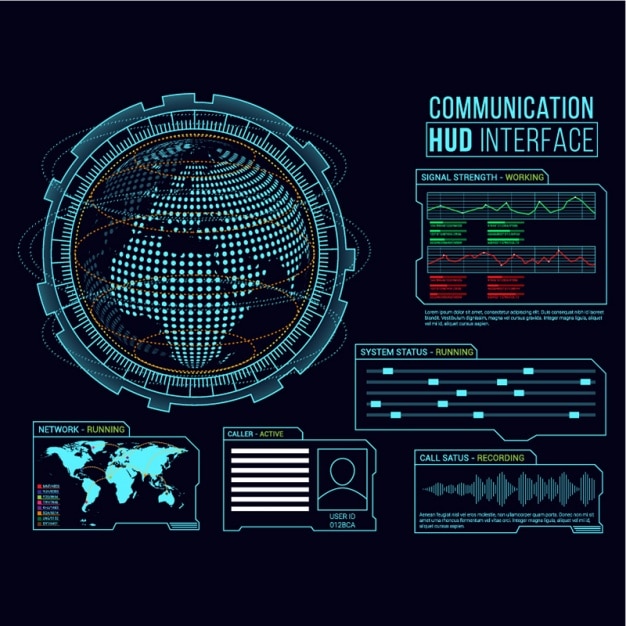 Sfondo di interfaccia di comunicazione