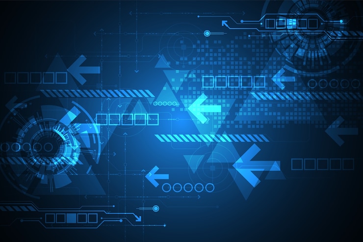 Vector background in the concept of technology.