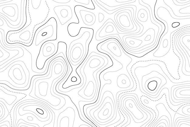 Background of contour topographic map Abstract topography and geography grid background Business concept