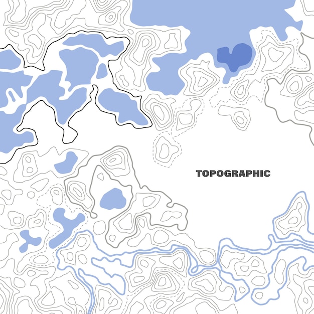 Background of contour topographic map Abstract topography and geography grid background Business concept