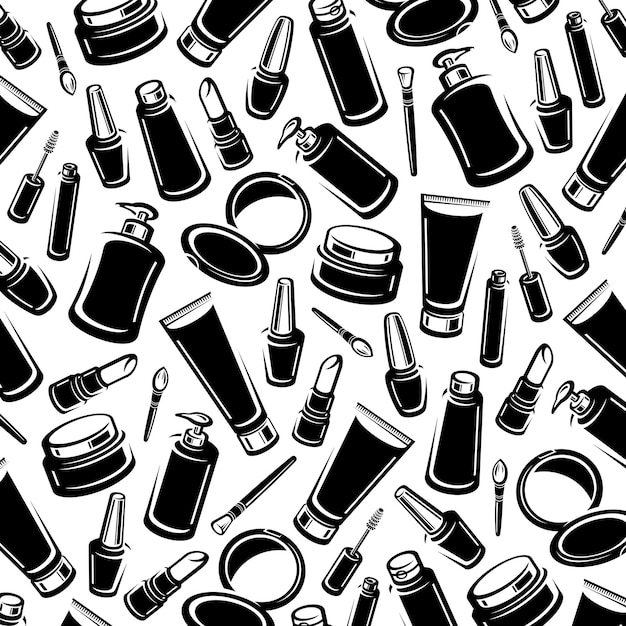 Background cosmetics set vector