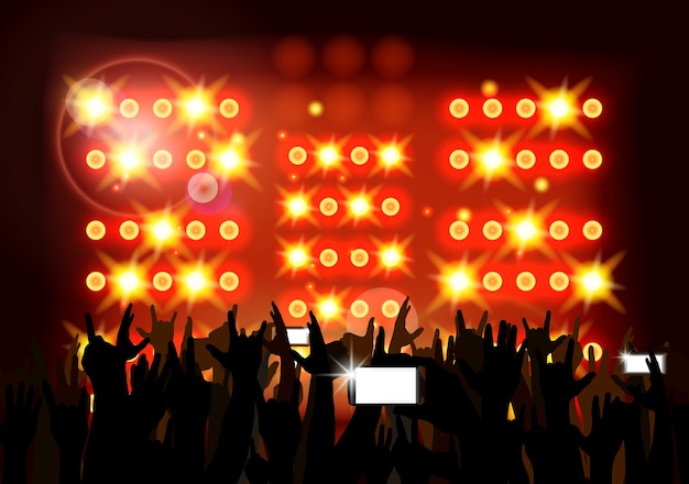 Vector background crowd of party people