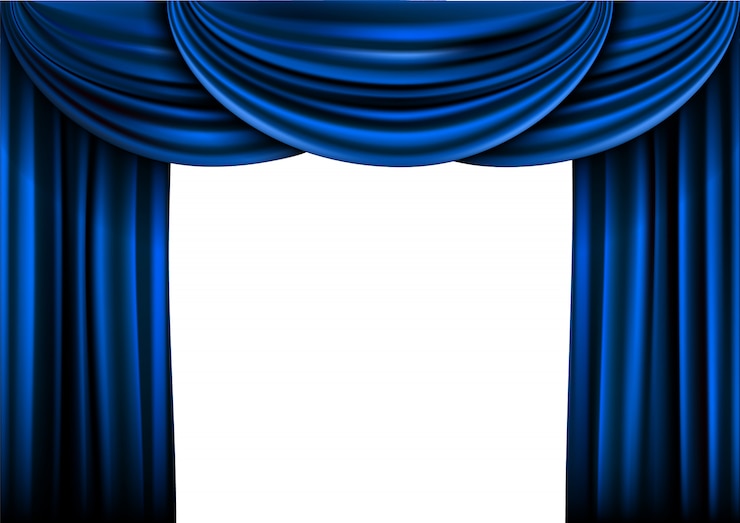 Vector background  curtain stage 
