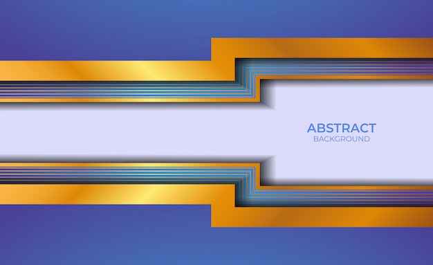 Background Design Abstract Blue And Gold