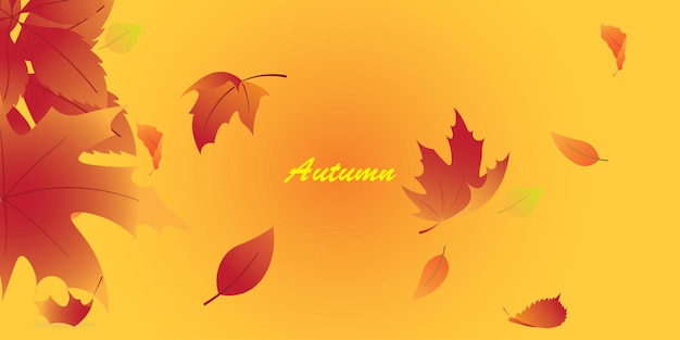 Background design with autumn theme