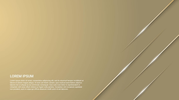 Vector background design with glowing golden lines