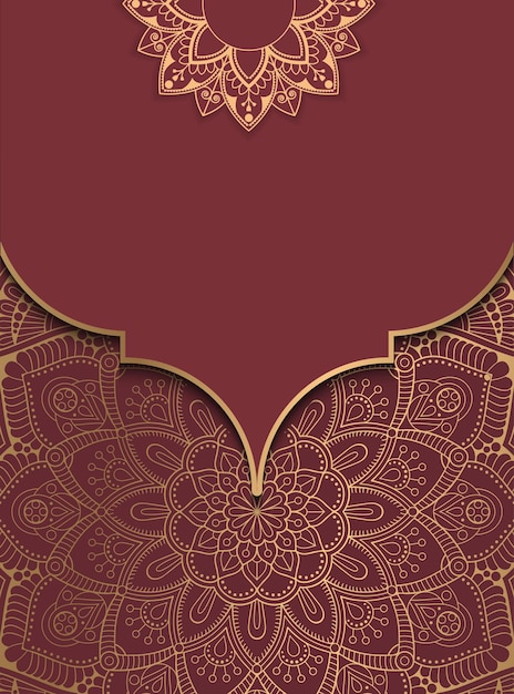 Background design with Islamic decoration model