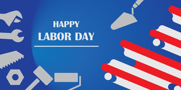 Background design with Labor Day theme