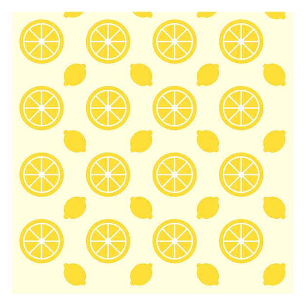 Background design with lemon pattern